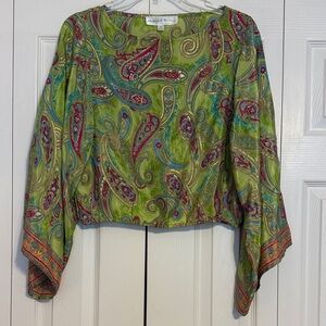 Chelsea & Theodore Multicolor Paisley Blouse